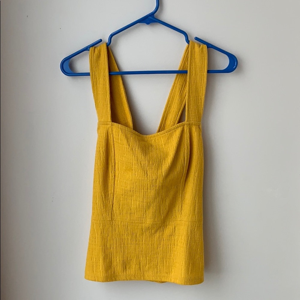 Current Air brand Gold Cross-Strap Tank in S